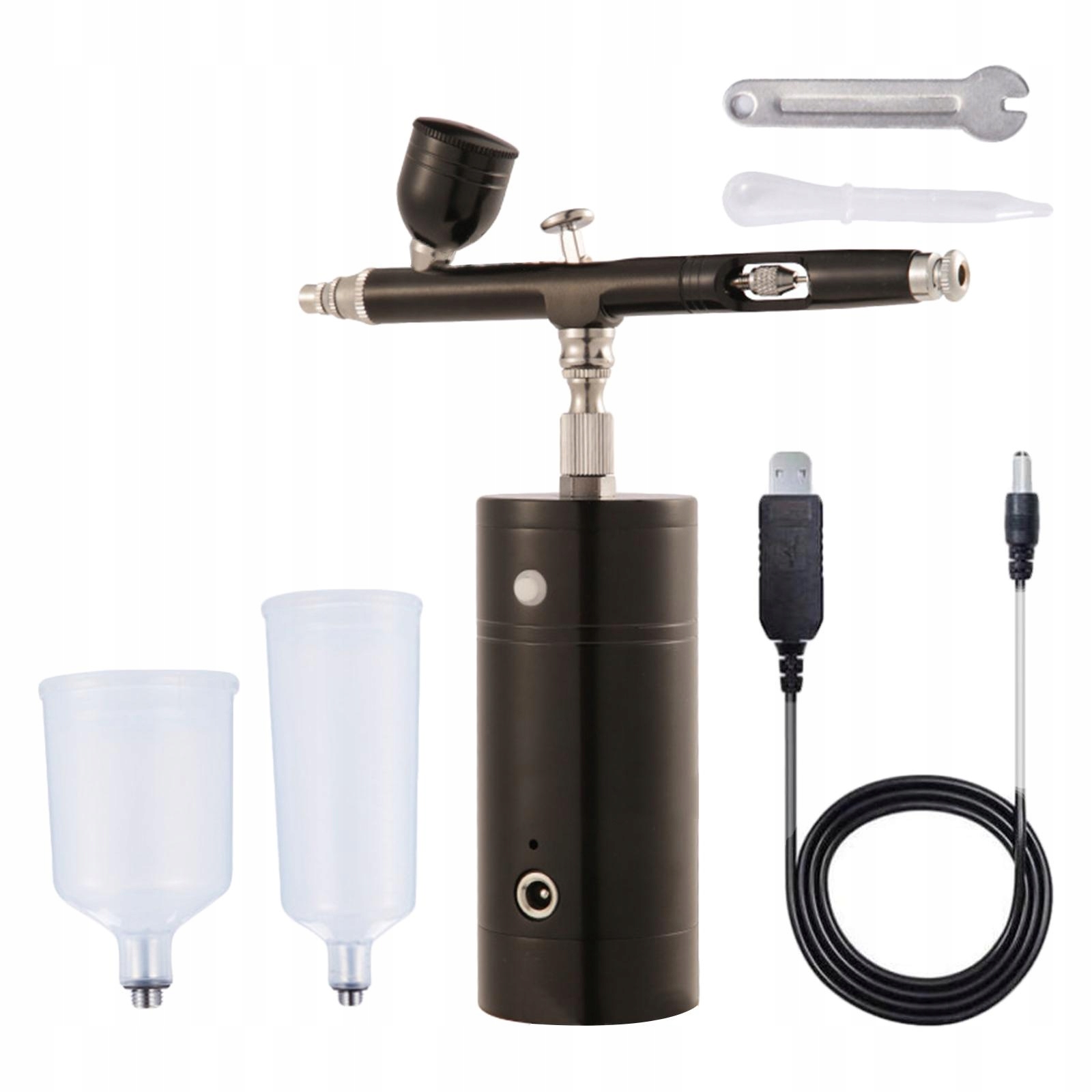 Airbrush, Airbrush Kit Air Brush Pen, Mini Air Compressor Airbrush Black Marka bez marki