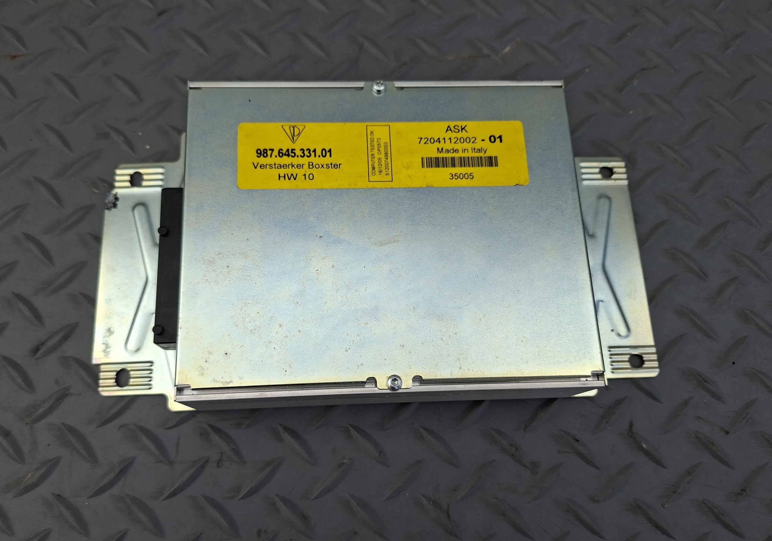 amplifier AUDIO 98764533101 PORSCHE BOXSTER CAYMAN S 987