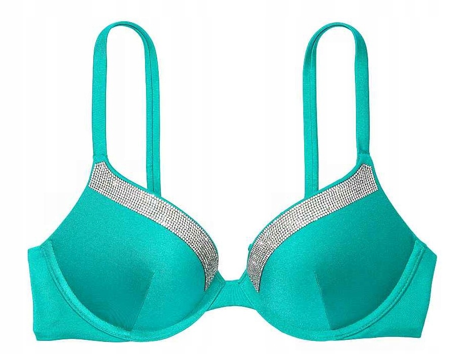 Koupací hora Victoria's Secret push-up mořská s zirkony 75C (34C)