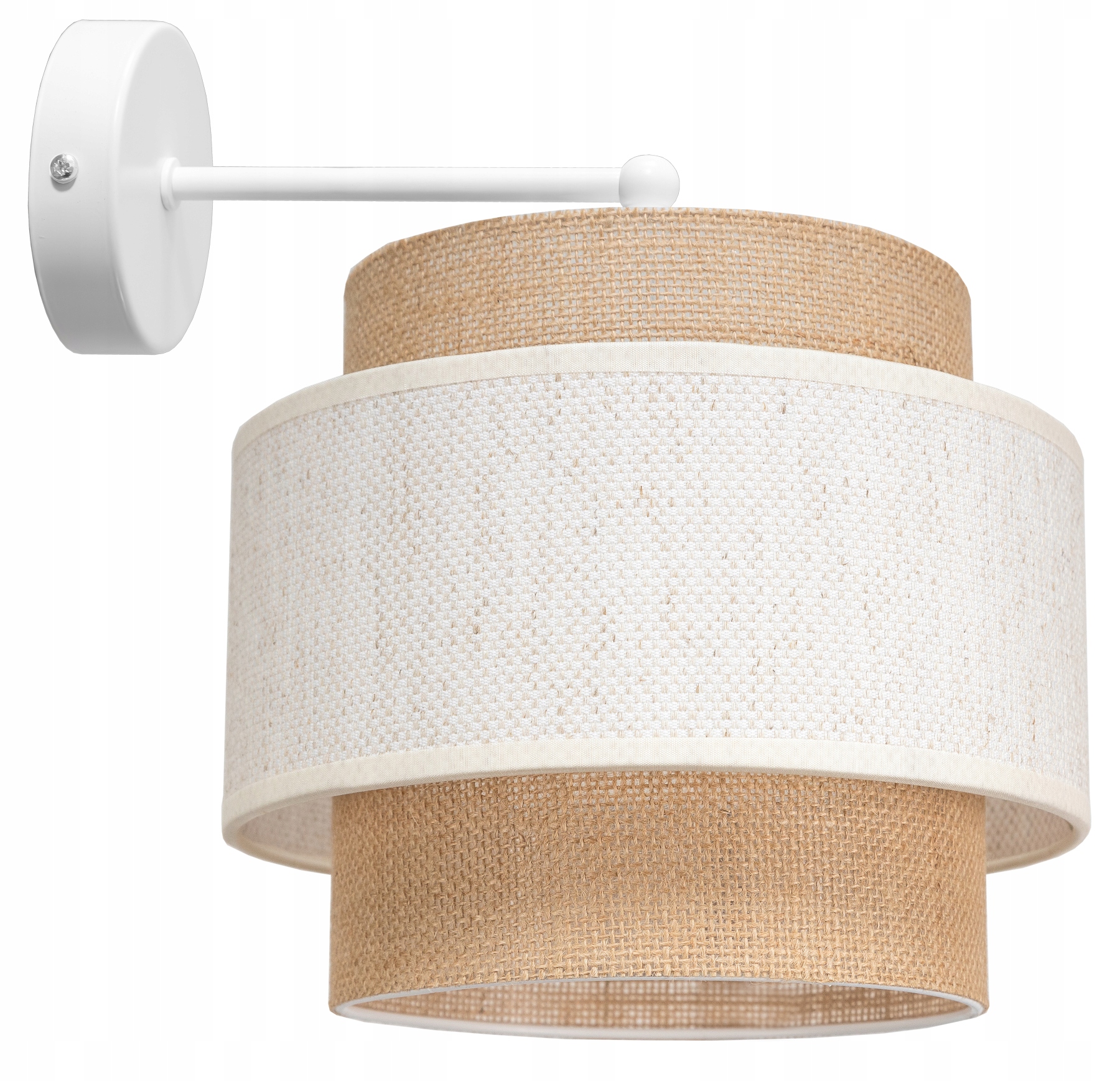 Nástěnné svítidlo béžové, bílé, hnědé E27 60 W