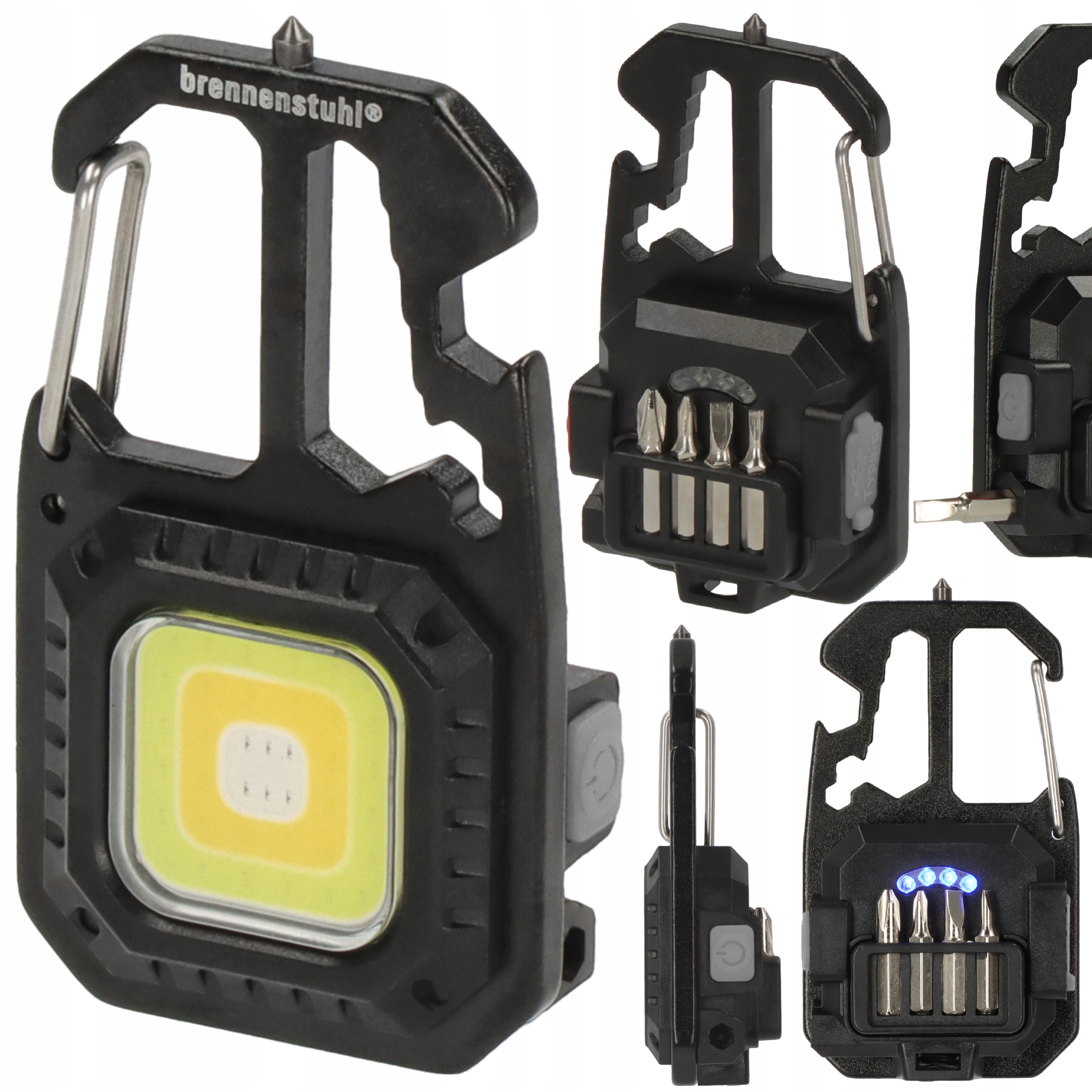 Latarka lampka mini akumulatorowa narzędzie 6w1 Led Brennenstuhl