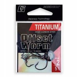 D Haczyk Titanium Offset Worm 295BN #6 5szt Robi