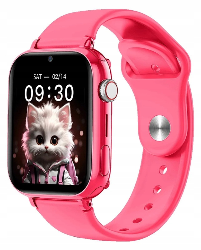 Maxcom FW59 Kiddo 4G (nano Sim) gyerek okosóra Gps nyomonkövetéssel pink