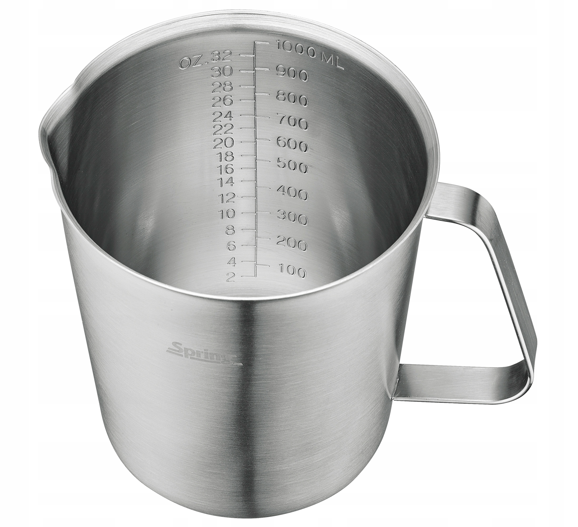 Odměrka Spring ve formě džbánku, hrnek, ocelový, 1000 ml