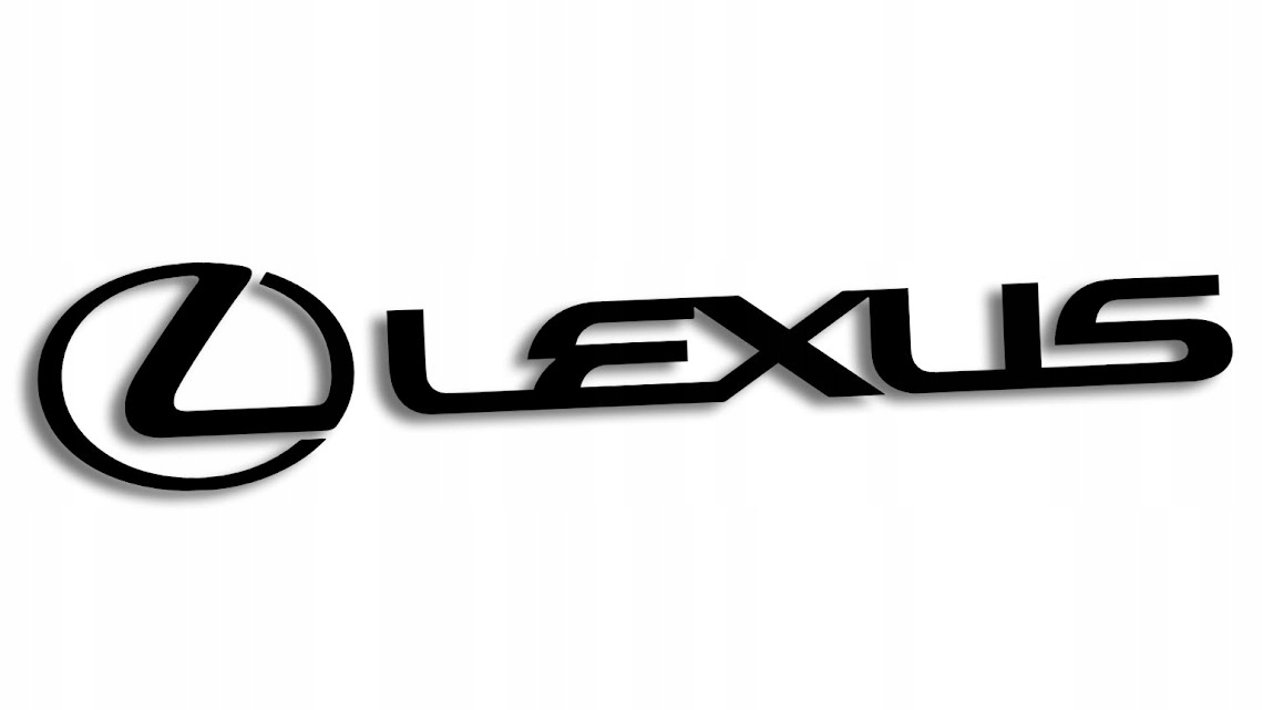 

Wycinana naklejka Lexus czarna