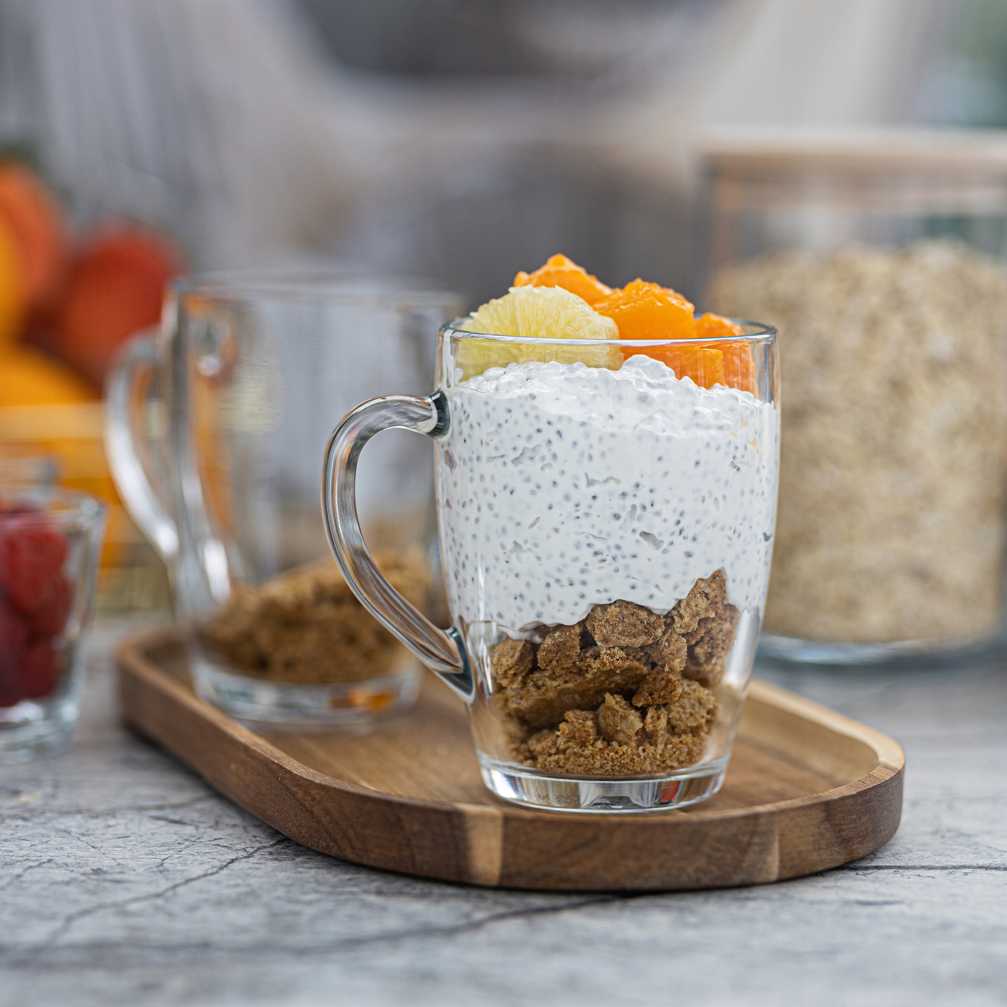 SZKLANKI Z UCHEM Kubki Szklane ZESTAW 4x395 ml Latte Kawa Herbata Mrożona Liczba sztuk w zestawie 4 szt.