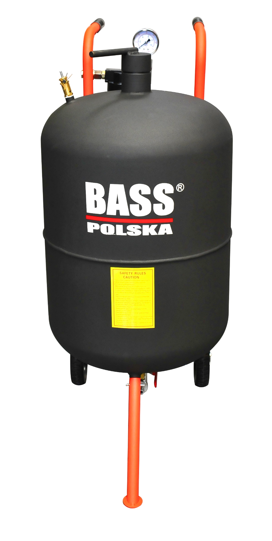 MOBILNA PIASKARKA SYFONOWA 80L zestaw + ŚCIERNIWO 25kg PIASEK Marka Bass Polska