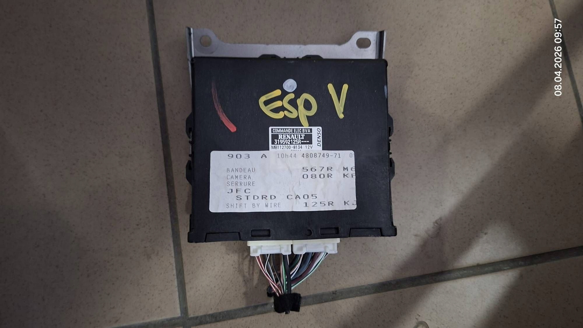 module control unit Renault Espace V (RFC) 319592125R