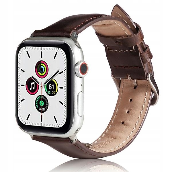 Beline pasek Apple Watch Leather42/44/45/49mm brązowy /brown