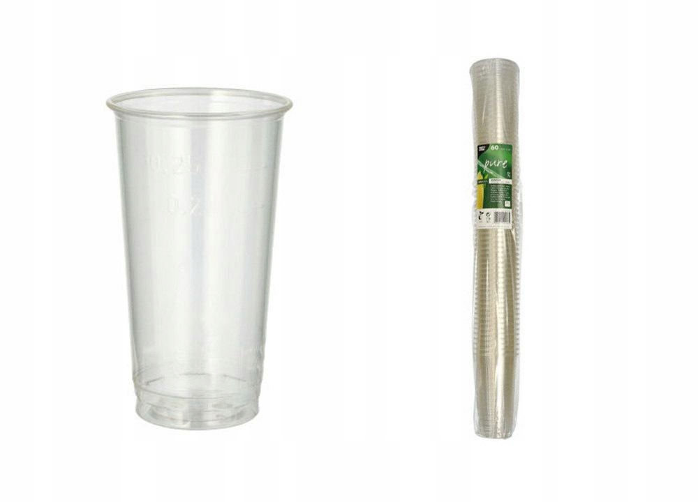 Kubek do piwa 250ML PLA komplet 60SZT. Papstar