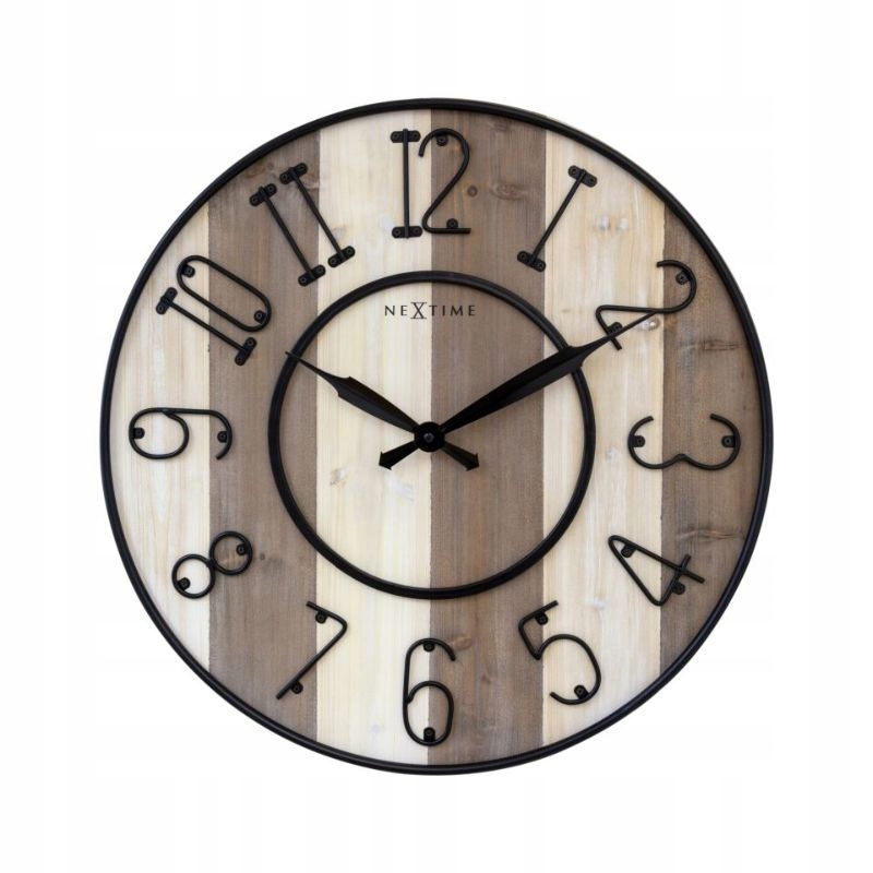 Nástenné hodiny z dreva Oxford Nextime