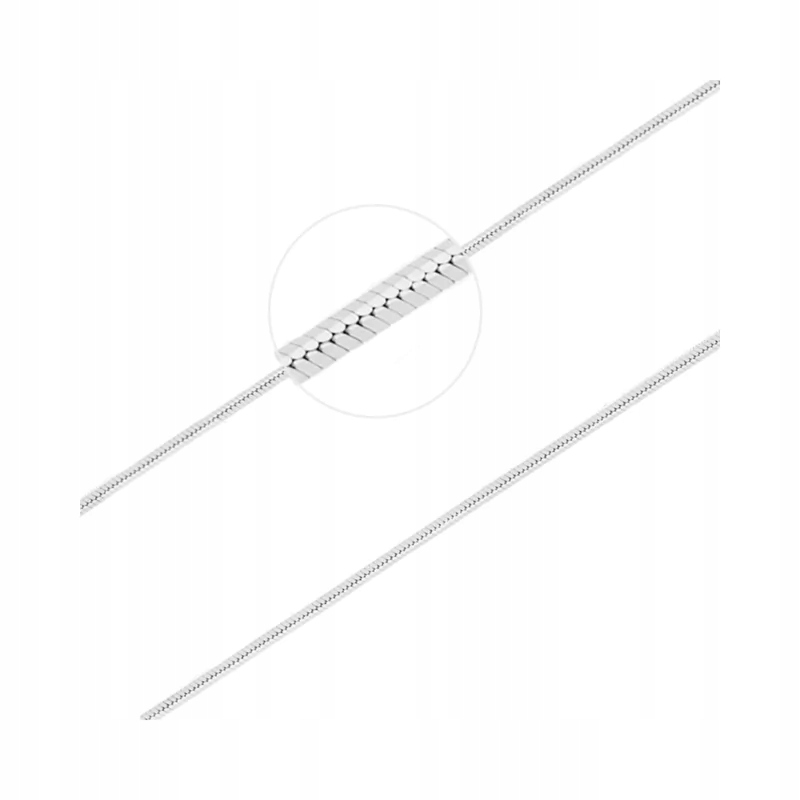 Stříbrný řetízek 925 hladké lanko zapínání karabina klasický jednoduchý vzor