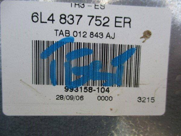 PODNOSNIK SZYBY 6L0 6L4837752ER PRAWY PRZOD Car type Passenger cars
