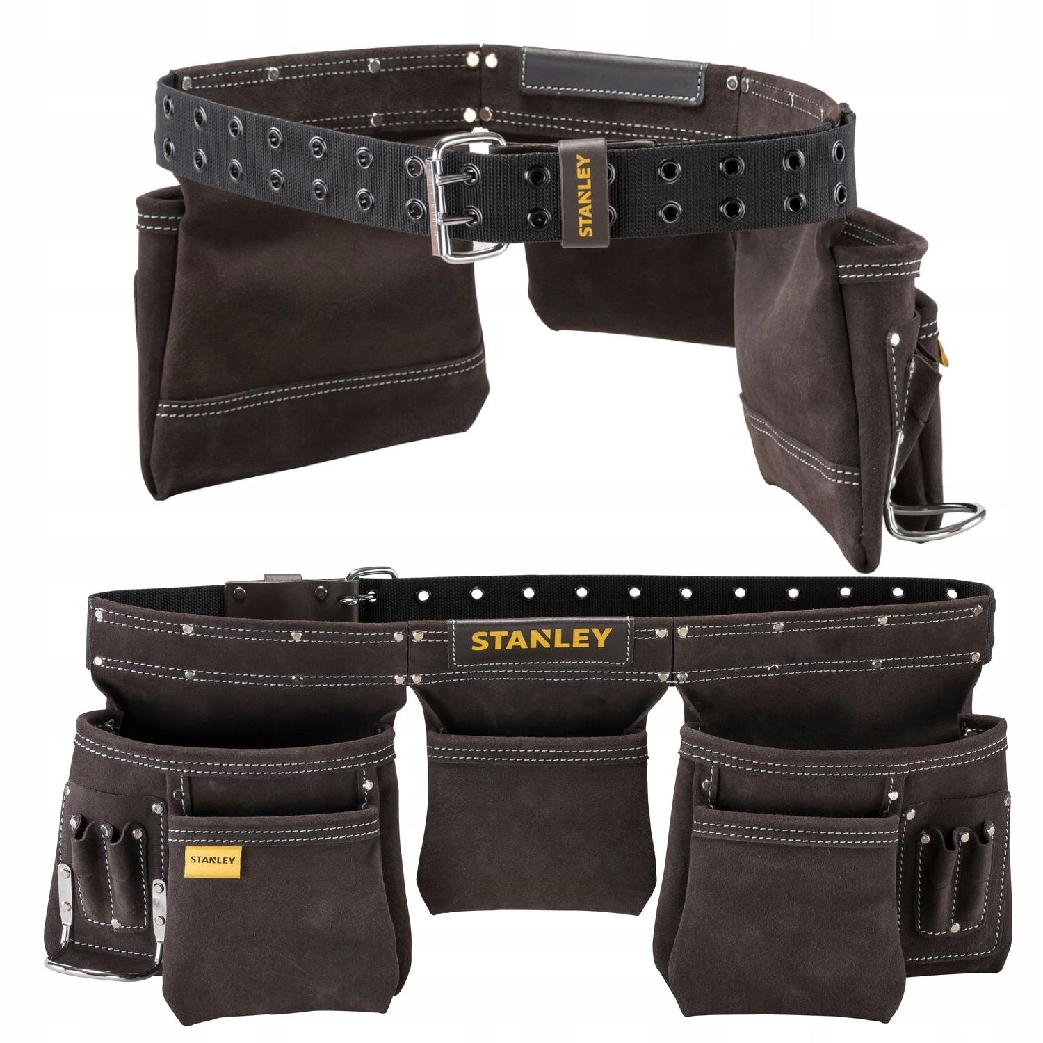 Montážní Pás Na Nářadí 3 Kapsy Dvojité Švy Nýty Stanley STST1-8011