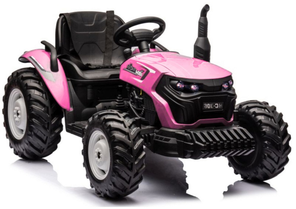 Traktor Na Akumulator HC-306 Różowy 24V