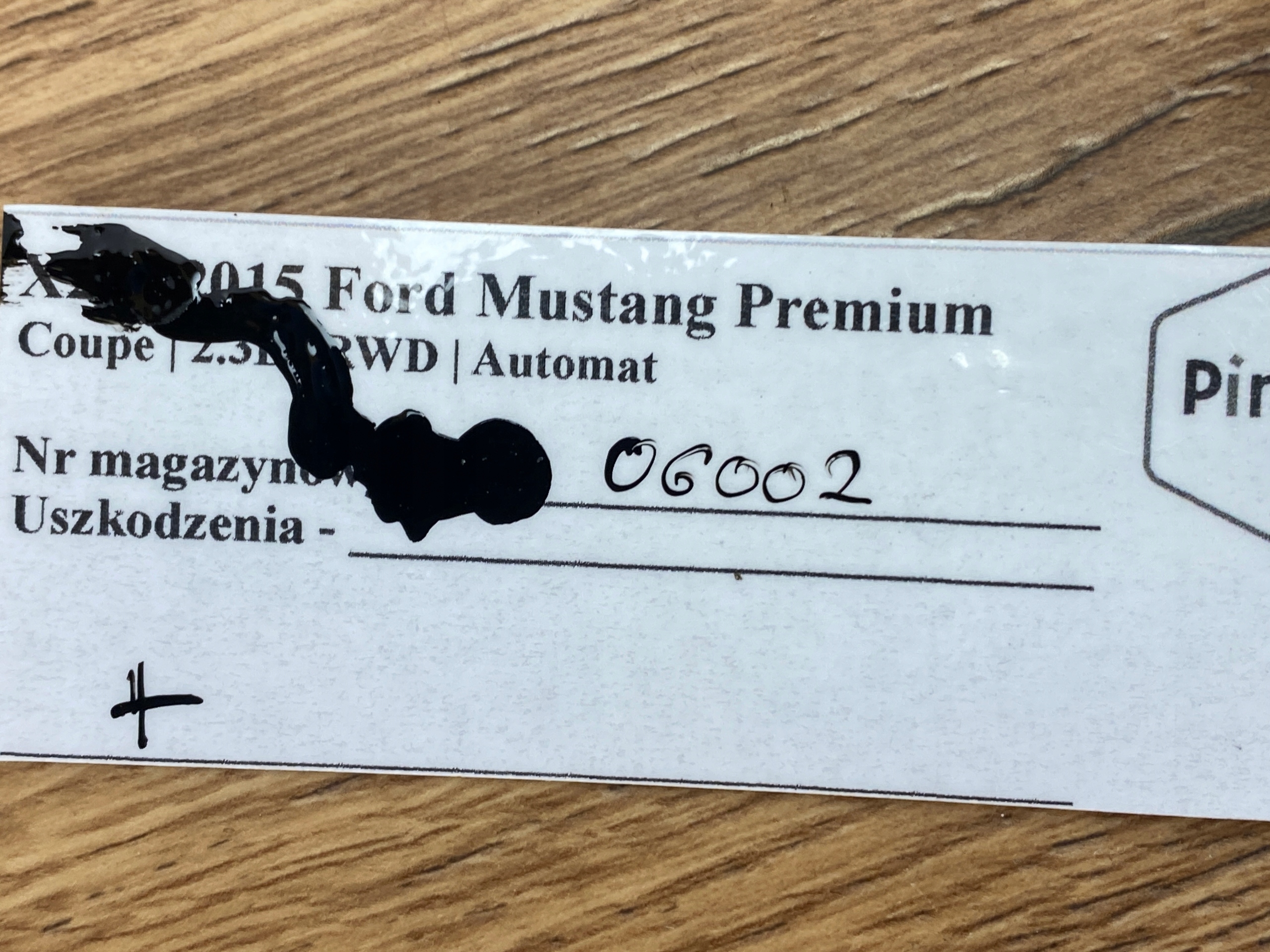 Gurten Sicherheits heck Ford Mustang VI 2015+ 2.3l USA