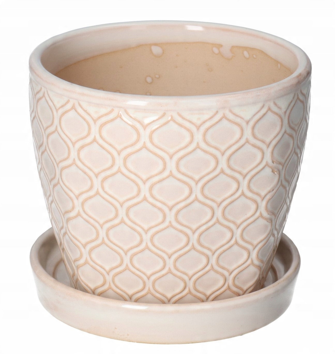 

Doniczka Osłonka Ceramiczna Z Podstawką 10,5CM