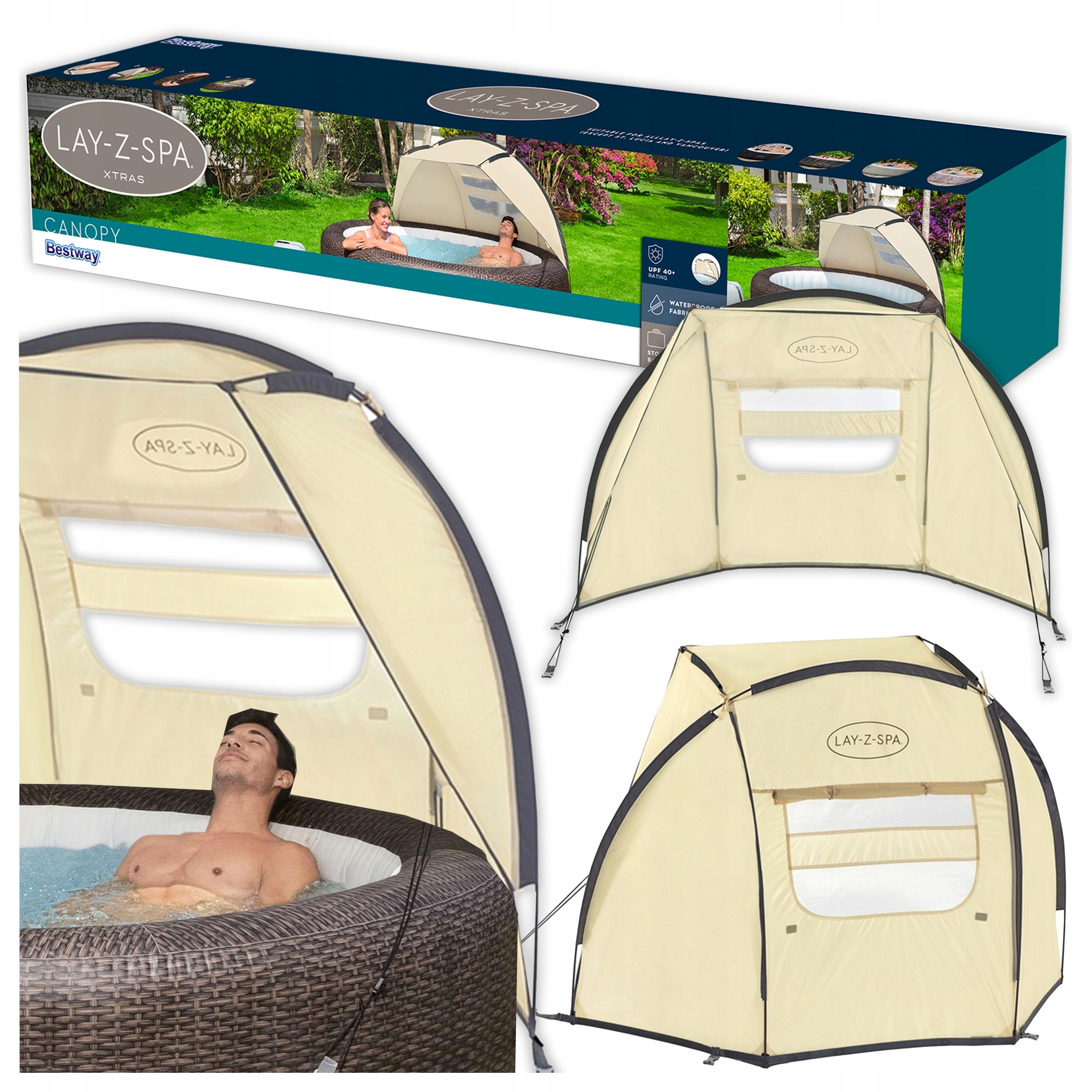 Baldachim Osłona Zadaszenie do Spa 184x94x109 Bestway 60304 Model 2025