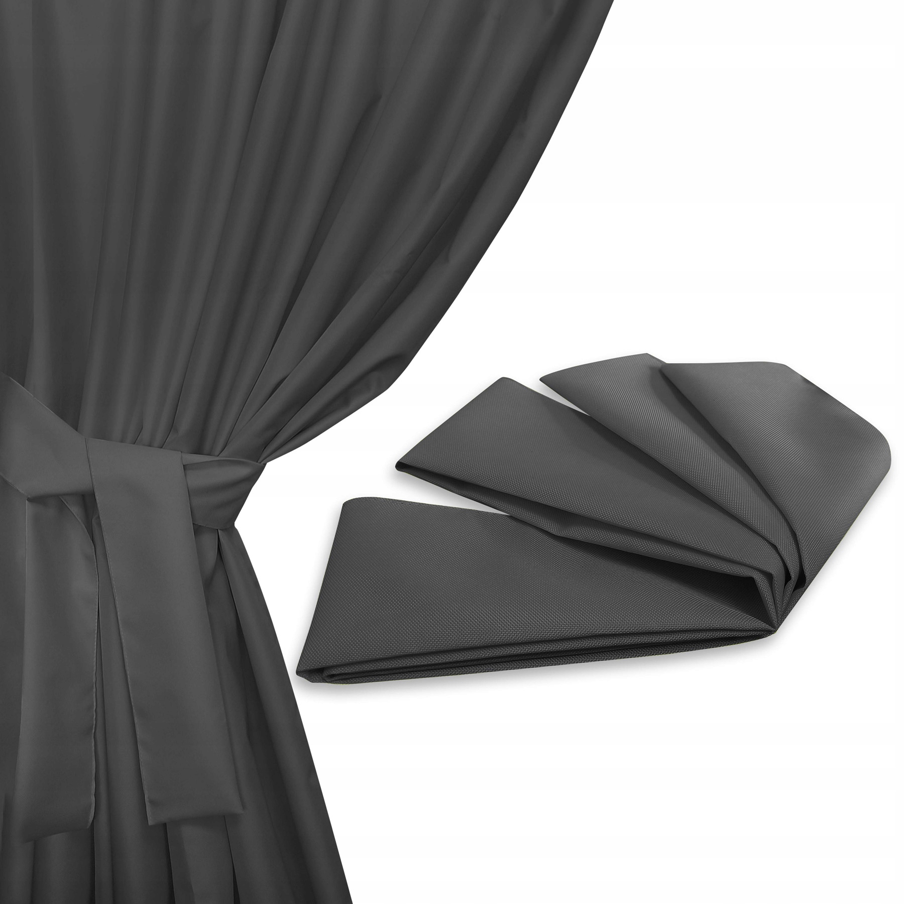 

pasek Szarfa do przewiązania Zasłon Oxford grafit