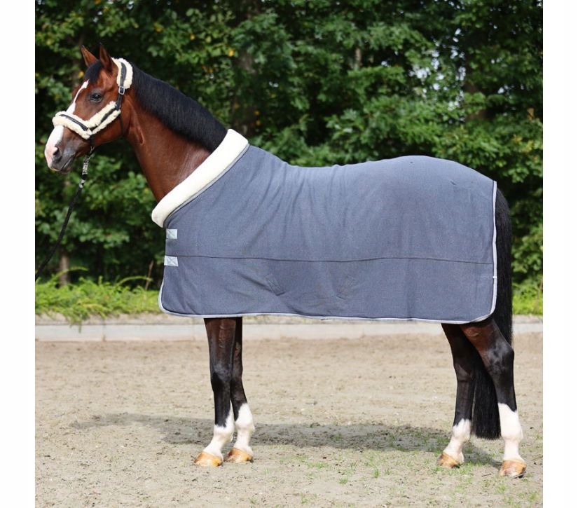 Derka Elegance futrzany kołnierz osuszająca/transportowa dla konia 135cm