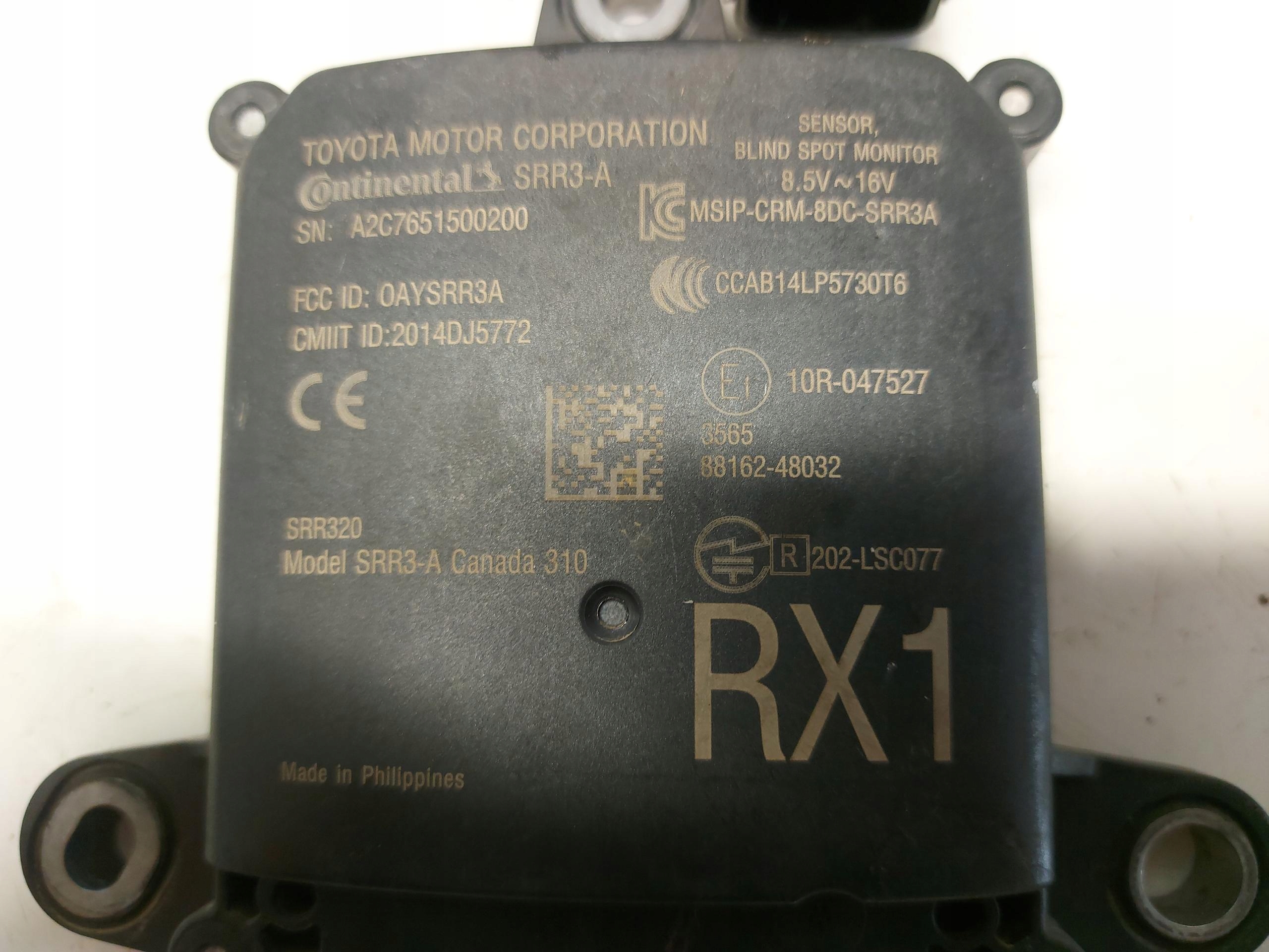 LEXUS RX450H IV RADAR MARTWEGO POLA 88162-48032