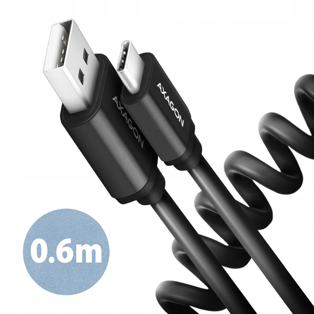 Axagon Data and charging Usb 2.0 cable, 0.6 m BUCM-AM10TB Usb-a to Usb-
