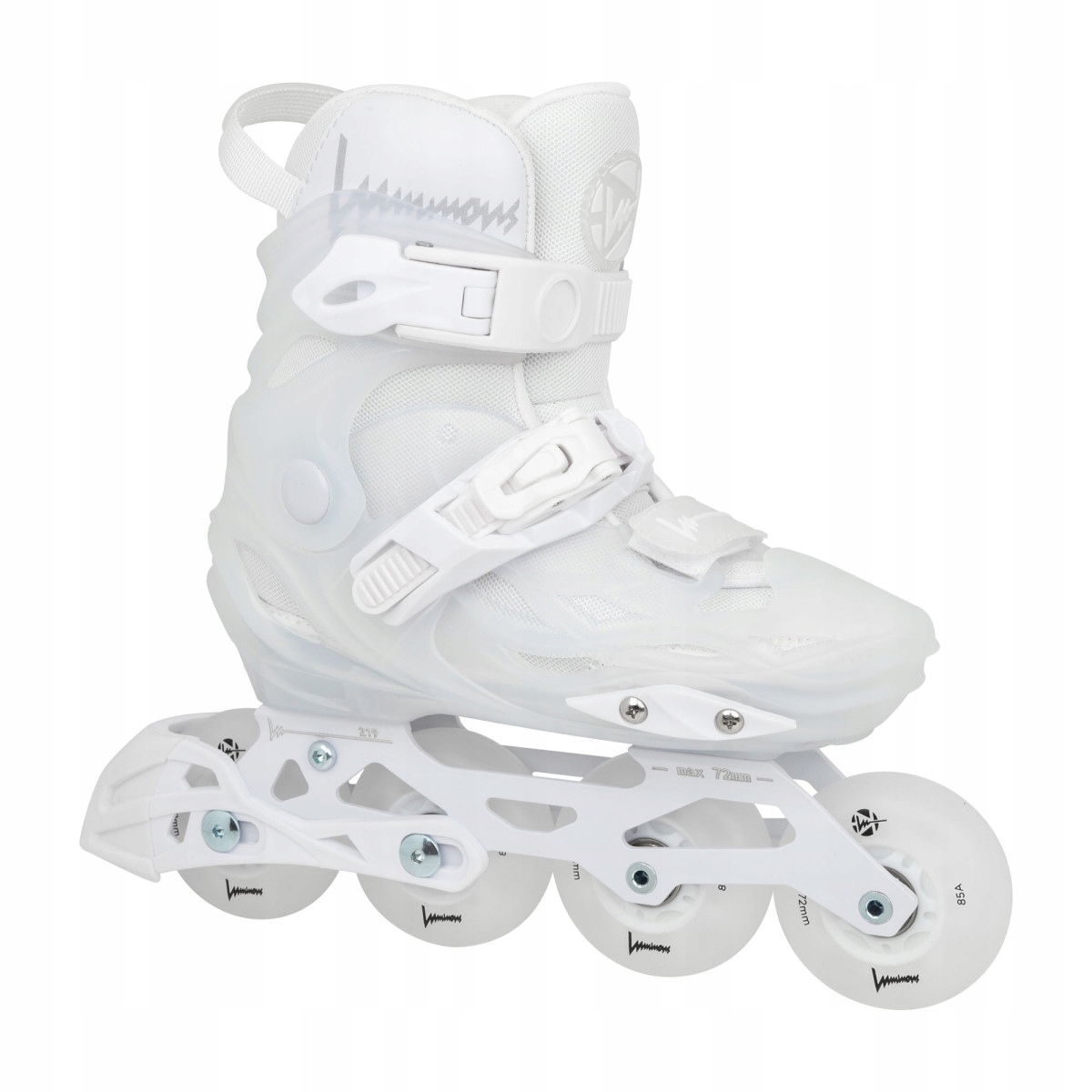 ROLKI REGULOWANE FR SKATES LUMINOUS RAYON WHITE R 32-35 ŚWIECĄ W CIEMNOŚCI