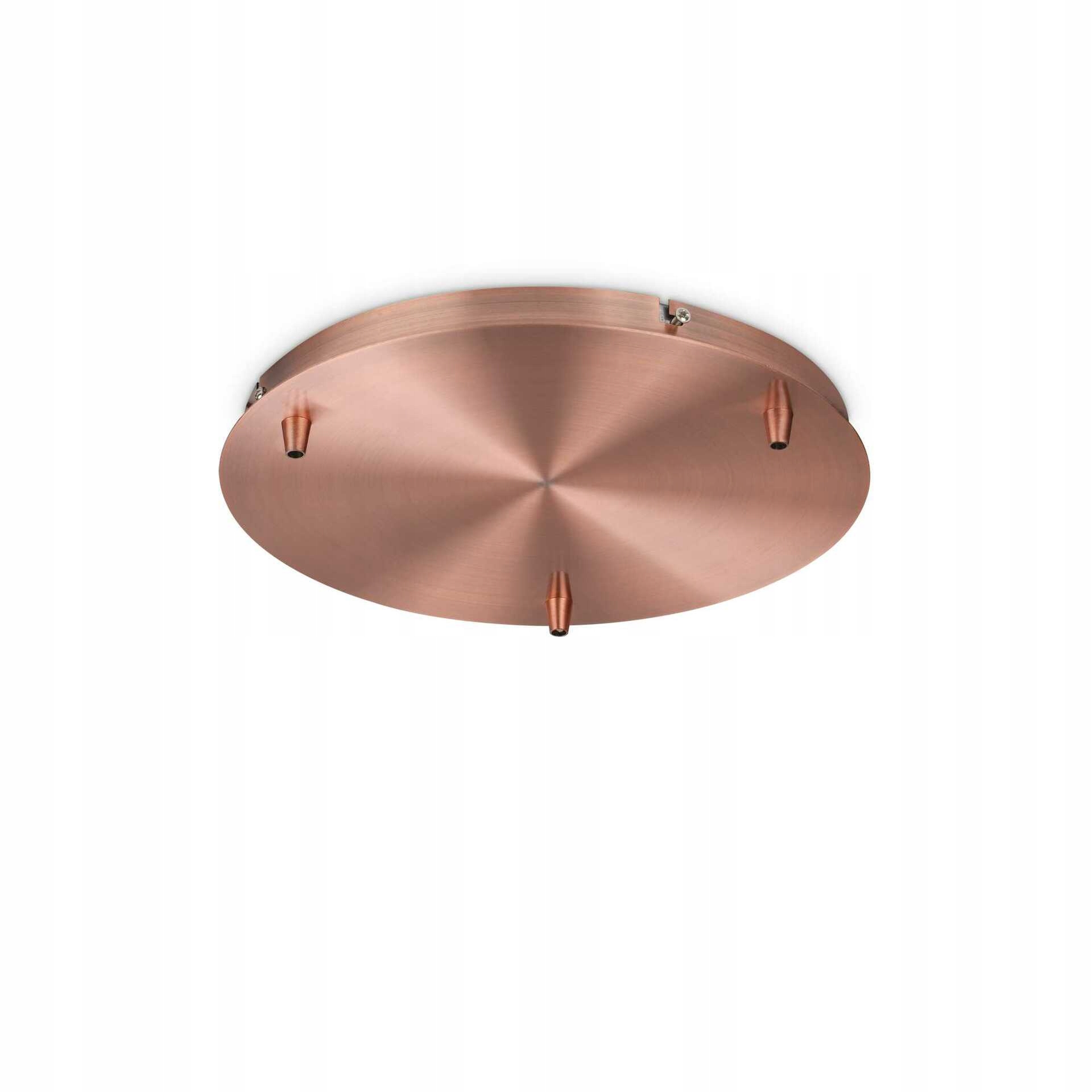 Stropná rozeta Ideal Lux 3 svetlá meď 300mm kov
