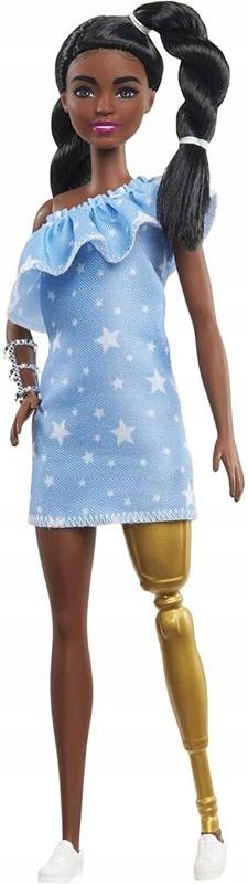 

Lalka Barbie Fashionistas Z Protezą Ciemne Włosy