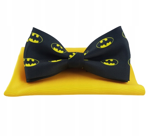 

Mucha Muszka Męska z poszetką Batman prezent