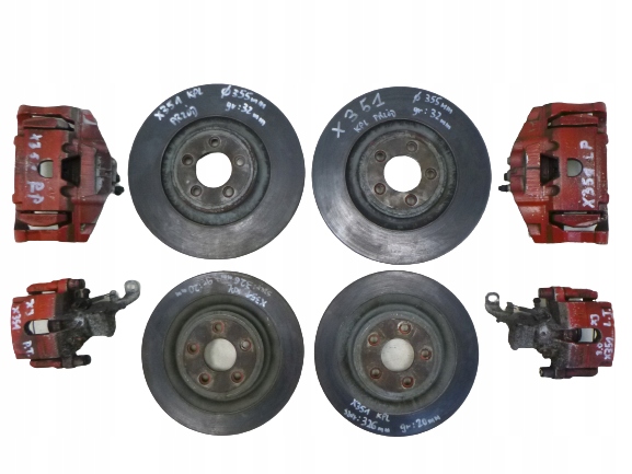 JAGUAR XJ X351 discs brake calipers KOMPLET