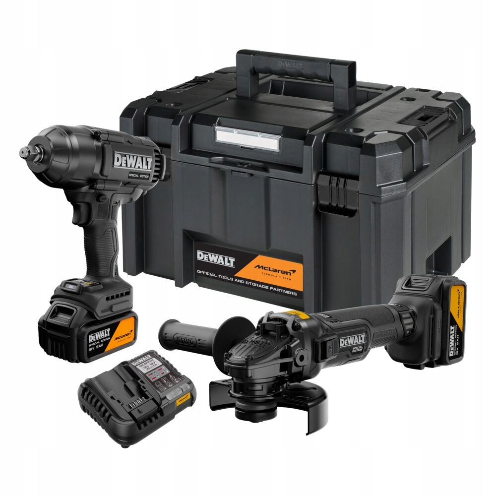 DeWALT McLaren DCK2225MP2T Szlifierka Kątowa Klucz Udarowy 18V 2x5.0Ah