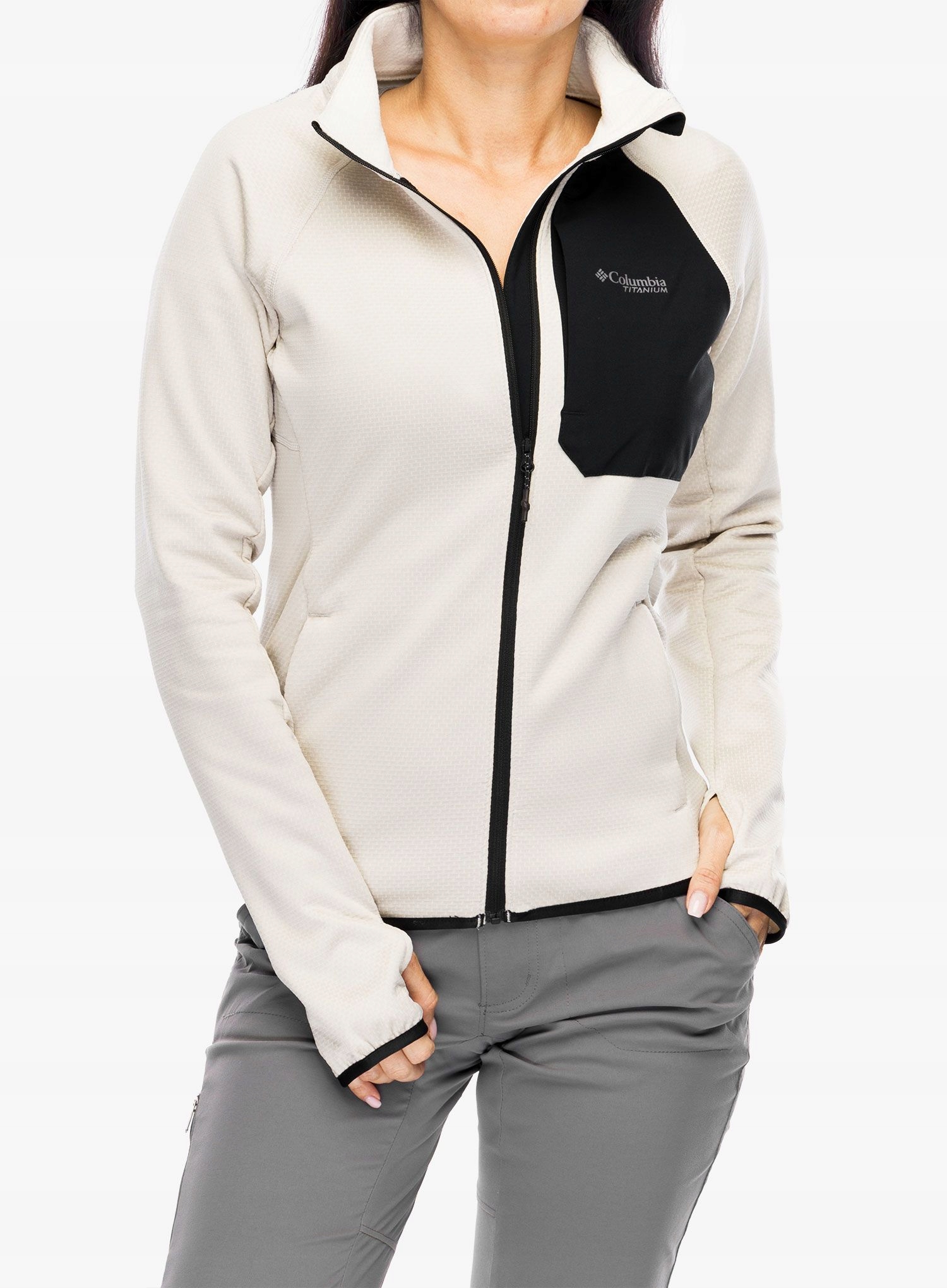 Mikina fleecová Columbia Triple Canyon Grid Fleece Fz tmavě modrá Xs