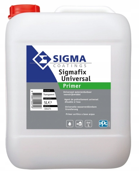 Sigma Coatings Sigmafix Universal Primer 5L Bezfarebný Základný Náter Koncentrát 1:4