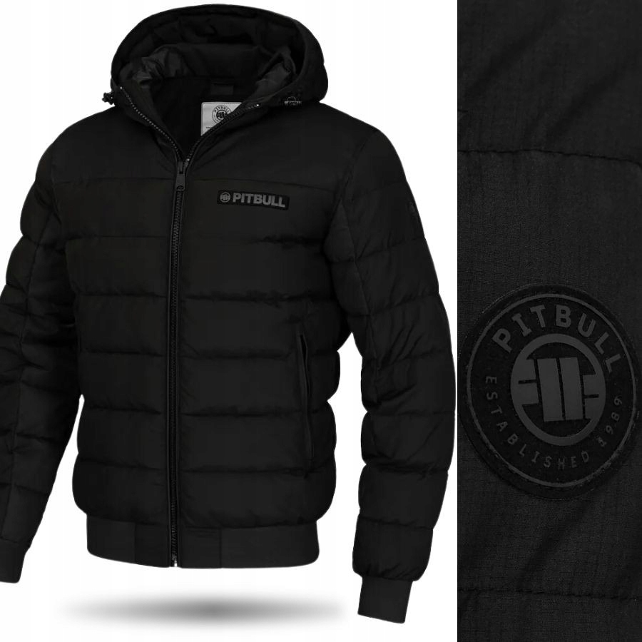 Kurtka Męska Zimowa Pit Bull Pikowana Puchowa Pitbull Sportowa Na Co Dzień