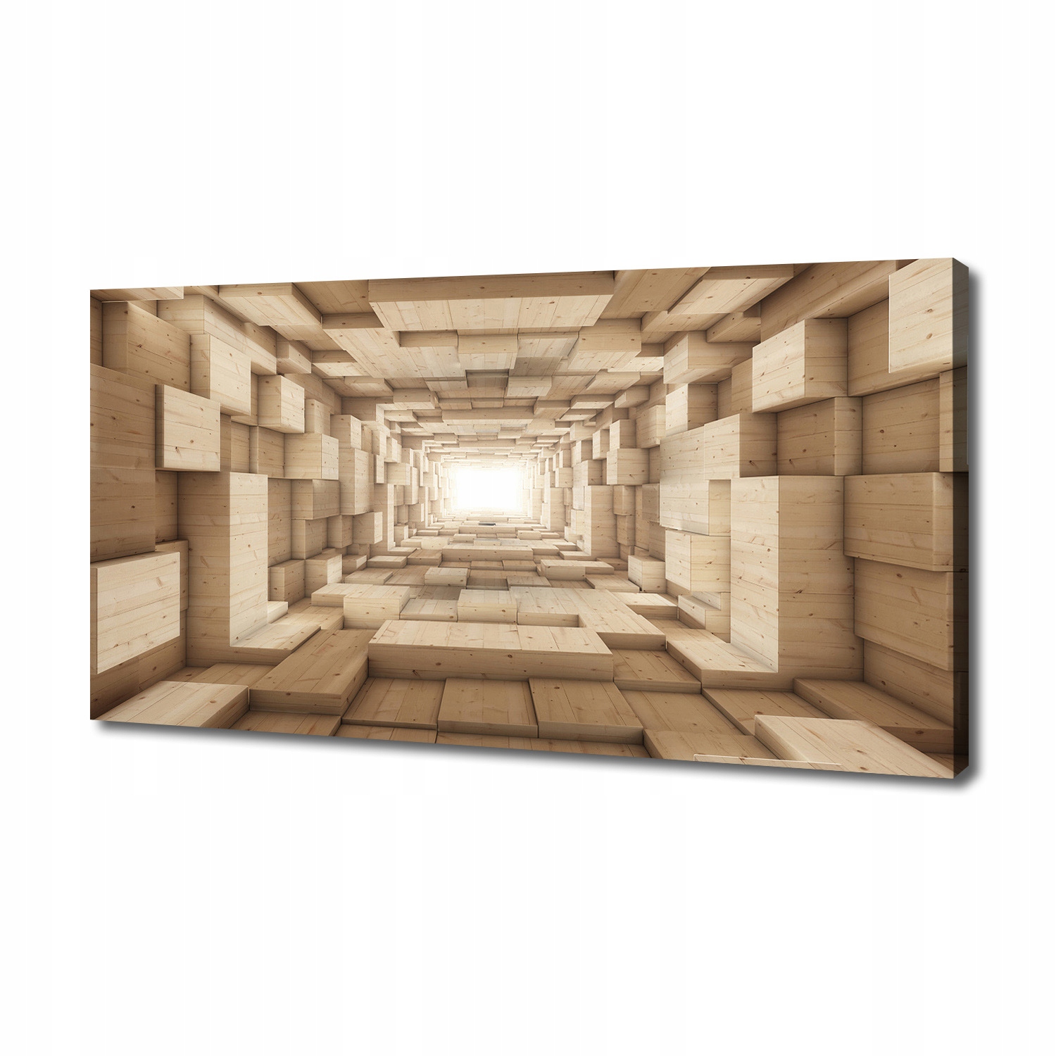 

Foto obraz na płótnie Drewniany tunel 140x70 cm