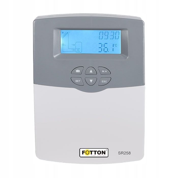 Solárny regulátor SR258 230V Ac s Pwm pre systémy so solárnymi kolektormi