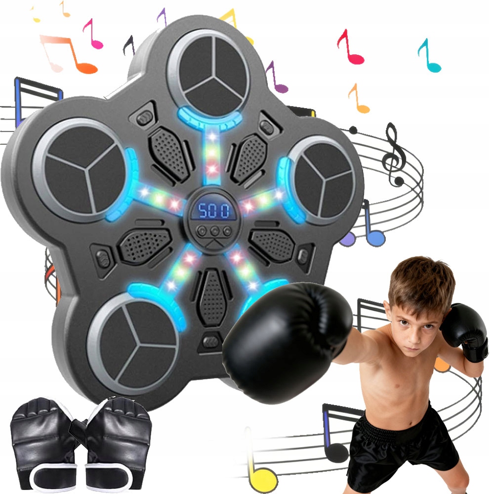 Bluetooth Hudební Boxovací Deska Usb Boxerské Rukavice Pro Děti