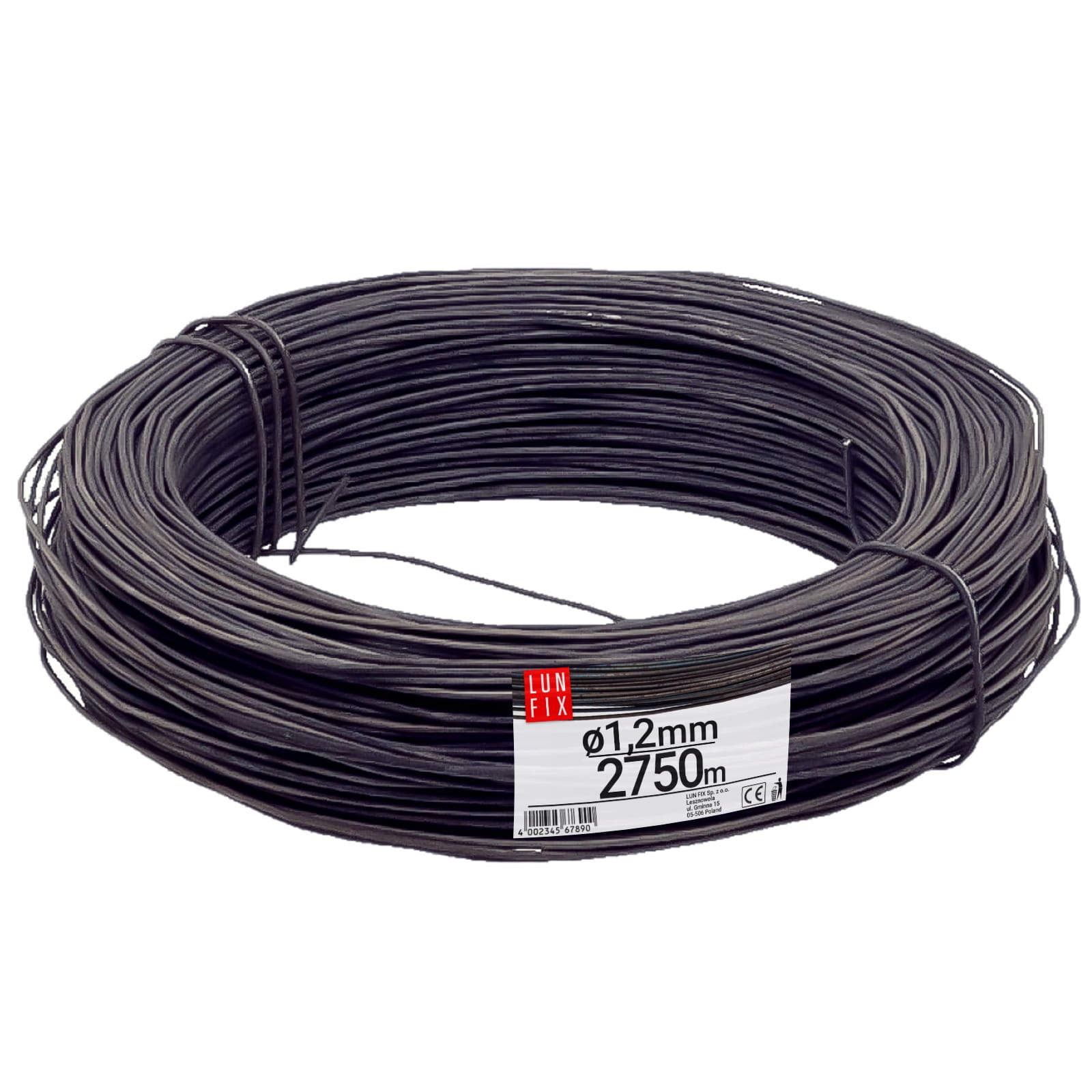 Vázací drát 1.2 mm černý pro armovací třmeny 25 kg