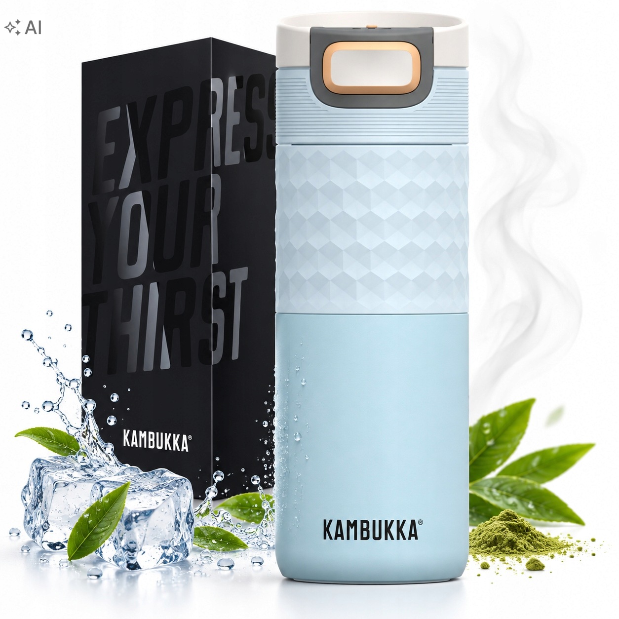 Termohrnek na čaj a kávu Kambukka Etna Grip 500 ml Breezy Blue
