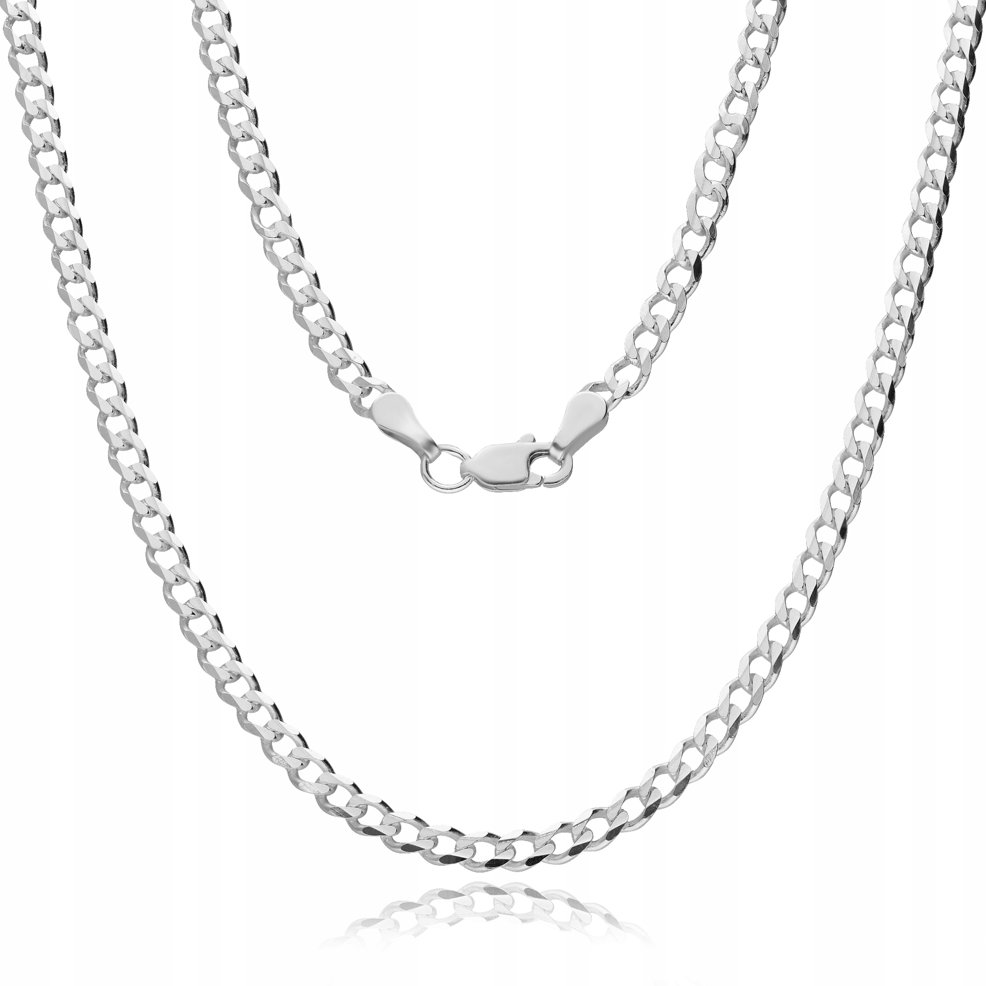 Stříbrný Řetízek Pancr Konkávní Dámský Pánský PW8 45cm