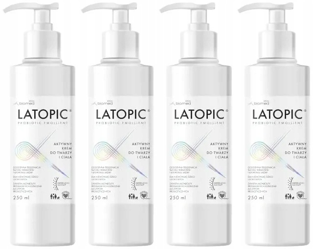 Latopic Aktywny Krem Do Twarzy I Ciała 250ml