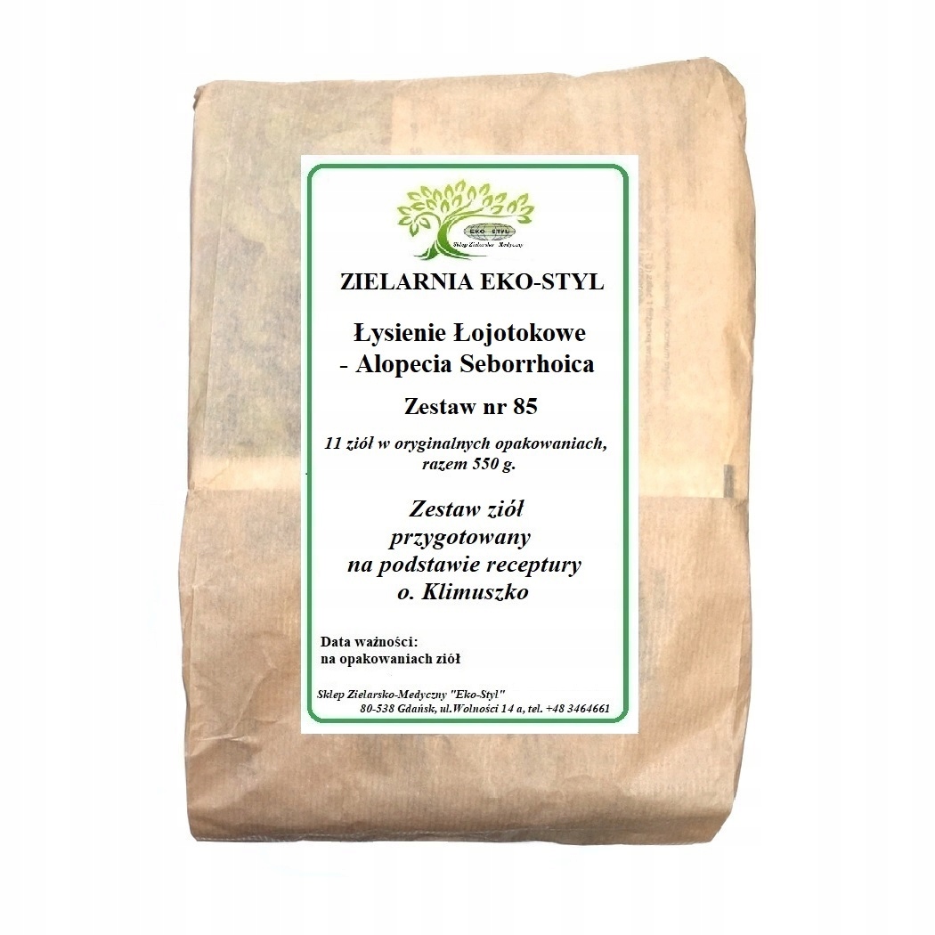 Łysienie Łojotokowe -Zioła Eko-Styl/wg O. Klimuszko