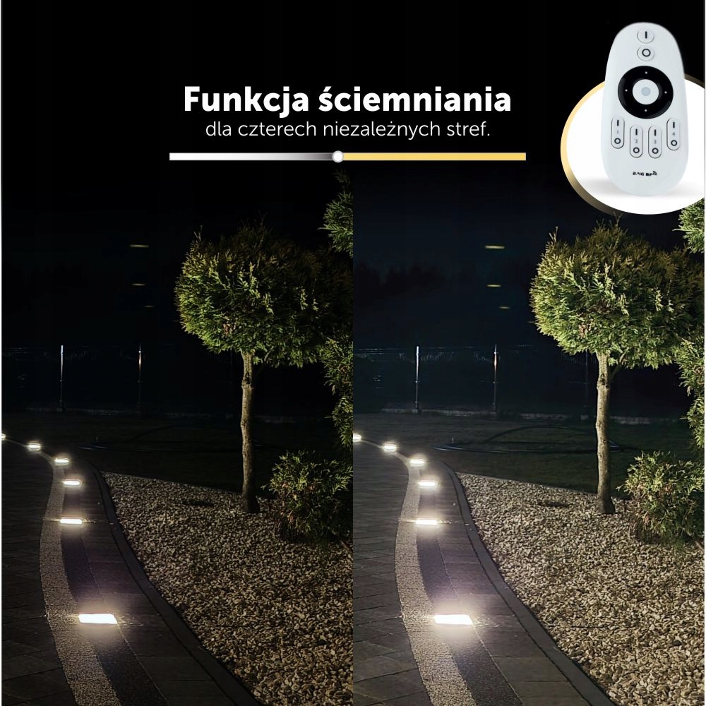 4x Kostka Brukowa LED LedBruk 24V 20x10cm BC 3100K Moc znamionowa 8.2 W