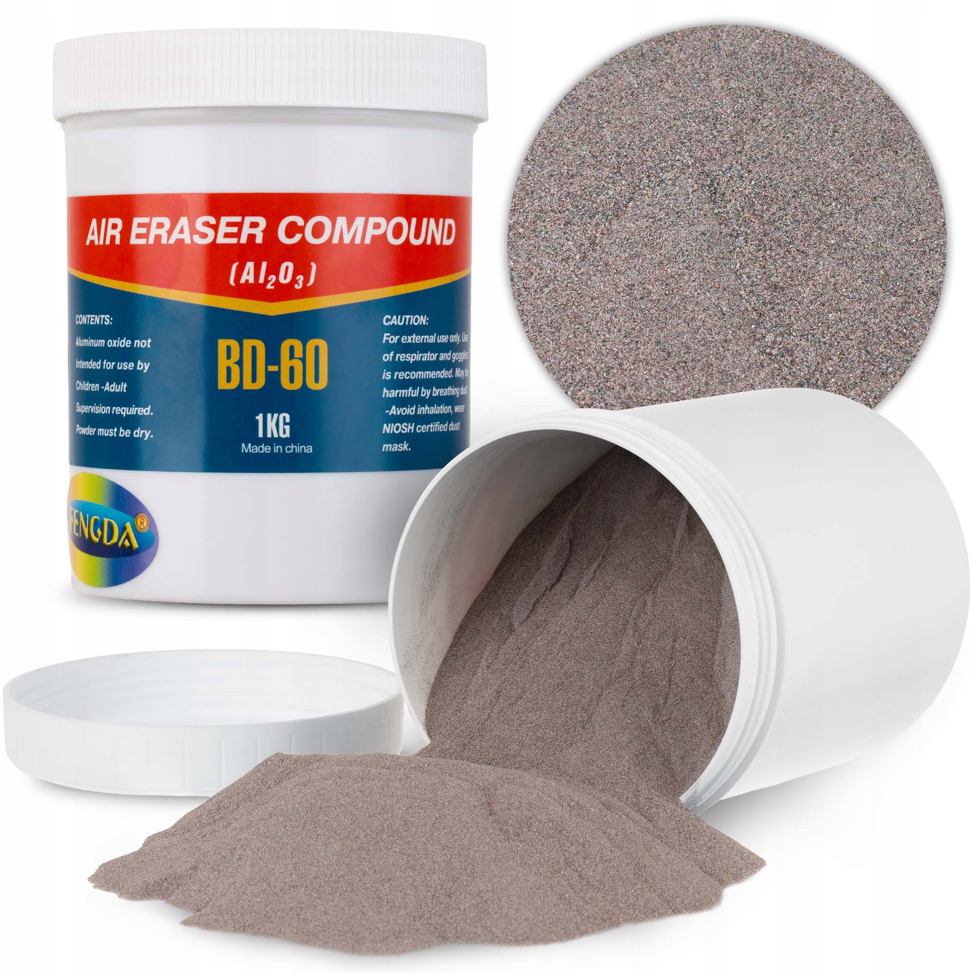 Piasek Ścierniwo Do Piaskowania Korund Tlenek Glinu 1KG BD-60