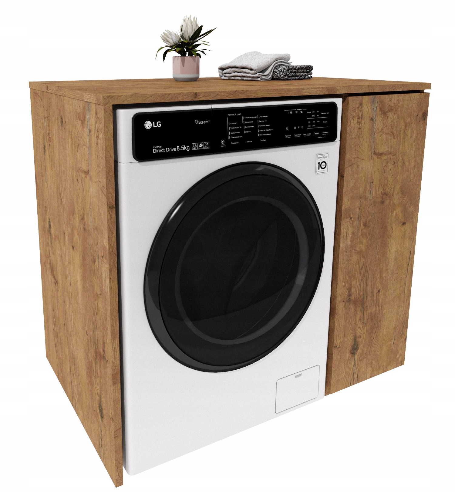 Skříňka na pračku do koupelny regál zabudovaná pračka retro lancelot