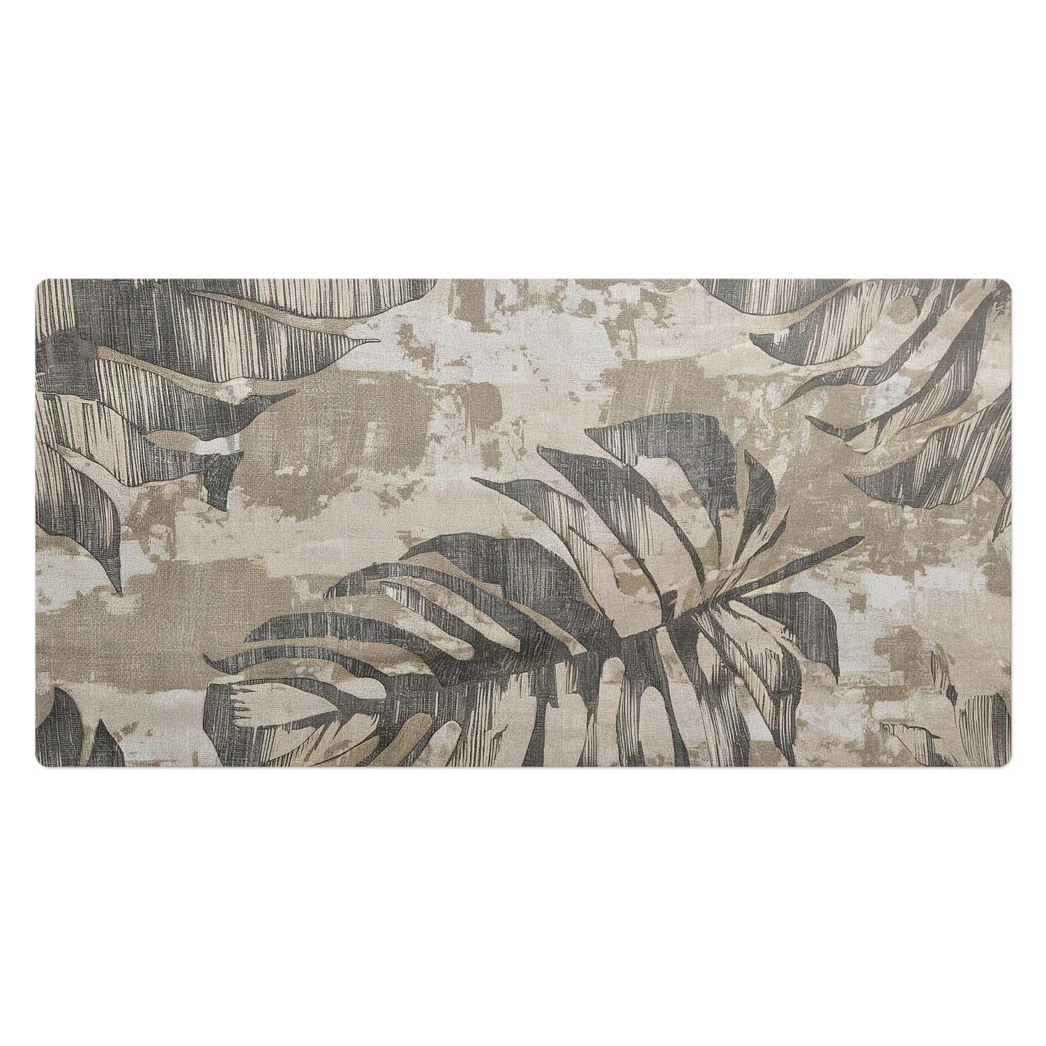 Podložka pod myš a klávesnici Abstraktní pozadí s motivem listů 100 x 50 cm