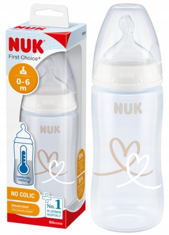 

Nuk butelka Fc+ 300ml wskaźnik temperatury 0-6m
