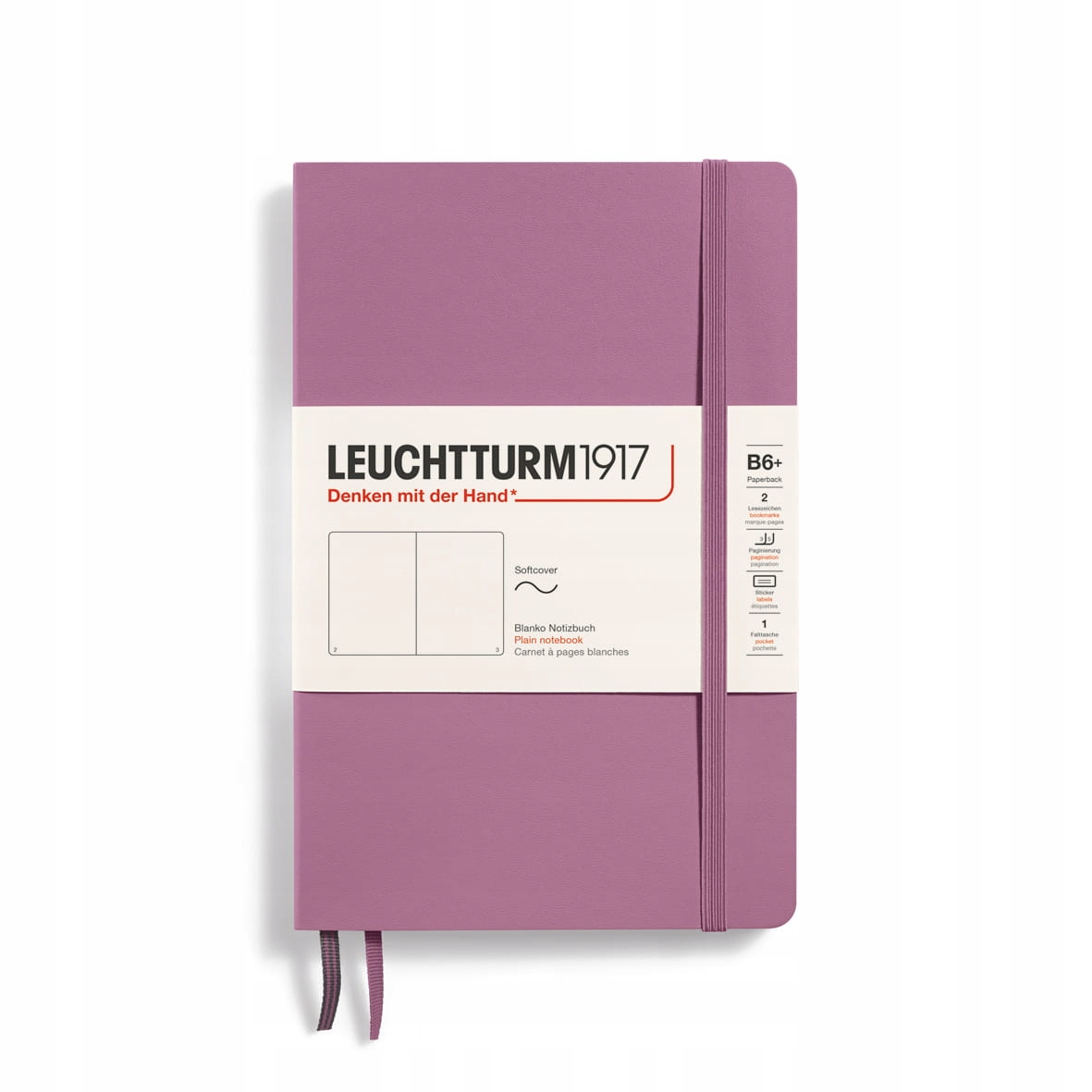 Notatnik Leuchtturm1917 Paperback B6+, Gładki, Dusty Rose