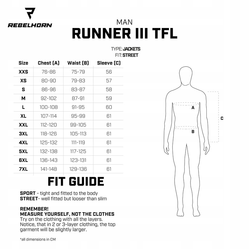 REBELHORN RUNNER III TFL Kurtka Motocyklowa Skóra 4XL Materiał skóra